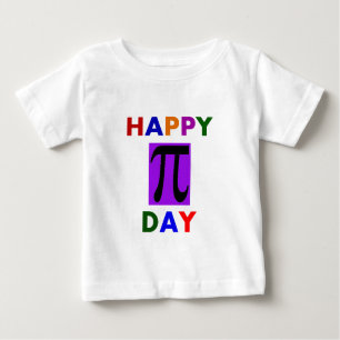 CAMISETA DE BEBÉ DÍA FELIZ DEL PI