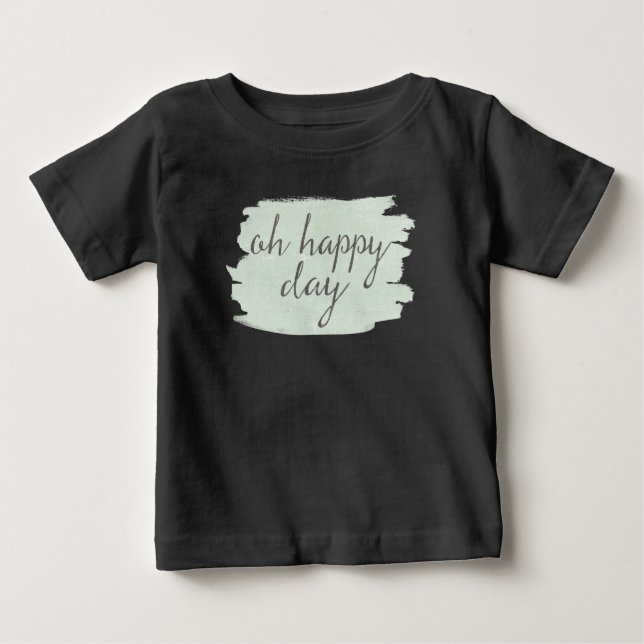 Camiseta De Bebé Día feliz suave de Deco VI el | oh (Anverso)