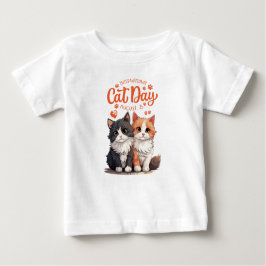 Camiseta De Bebé Día internacional del gato