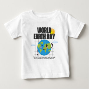 Camiseta De Bebé Día Mundial de la Tierra - 22 de abril Protege n