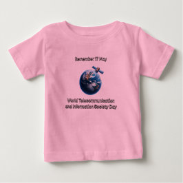Camiseta De Bebé Día Mundial de las Telecomunicaciones y la Socieda