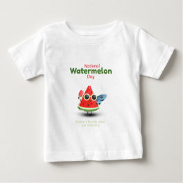 Camiseta De Bebé Día Nacional de la Sandía Arte Cute de Verano