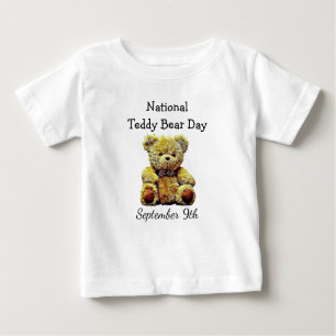 Camiseta De Bebé Día Nacional del Oso de Teddy Noviembre Fiesta