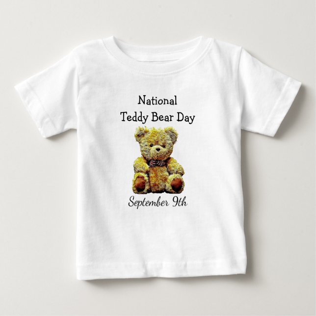 Camiseta De Bebé Día Nacional del Oso de Teddy Noviembre Fiesta (Anverso)