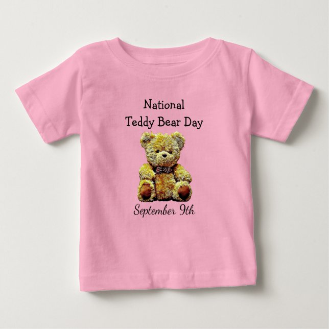 Camiseta De Bebé Día Nacional del Oso de Teddy Noviembre Fiesta (Anverso)