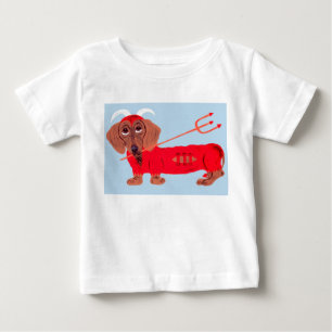 Camiseta De Bebé Diablo Dachshund