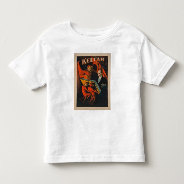 Camiseta De Bebé Diablo y demonios de Kellar con el poster mágico (Anverso)