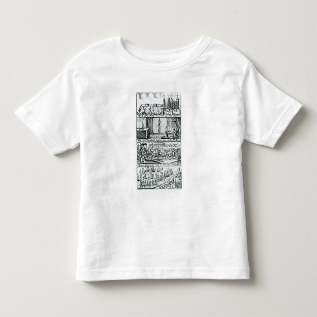 Camiseta De Bebé Diagrama papal, 1588 (Anverso)