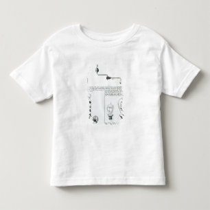 Camiseta De Bebé Diagramas de bombillas y de sus soportes