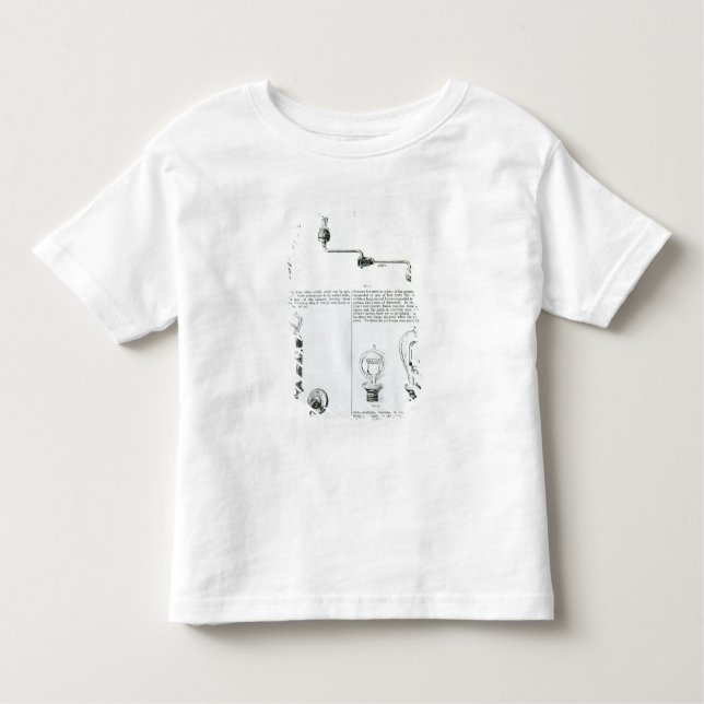 Camiseta De Bebé Diagramas de bombillas y de sus soportes (Anverso)