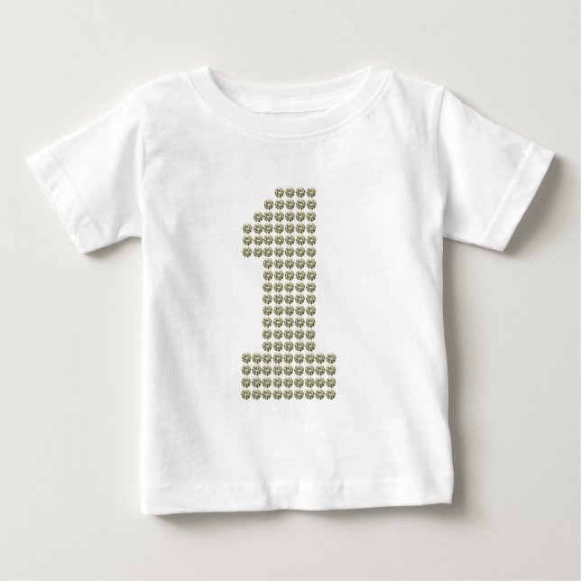 Camiseta de bebé Diamante de imitación impresa (Anverso)