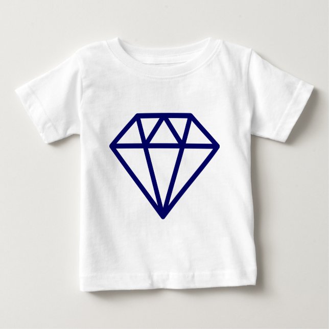 Camiseta De Bebé Diamante simple (Anverso)