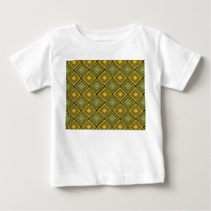 Camiseta De Bebé Diamantes a rayas - Verde