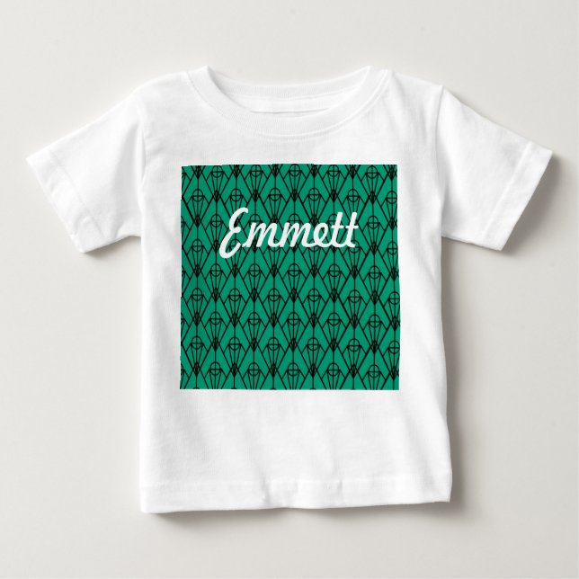 Camiseta De Bebé Diamantes Art Deco (Anverso)