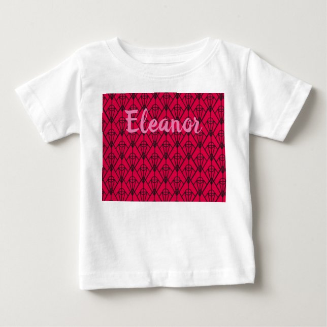 Camiseta De Bebé Diamantes Art Deco (Anverso)