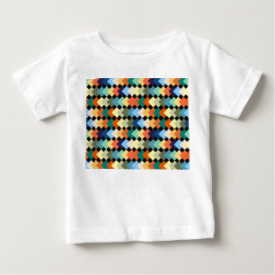 Camiseta De Bebé Diamantes de colores claros