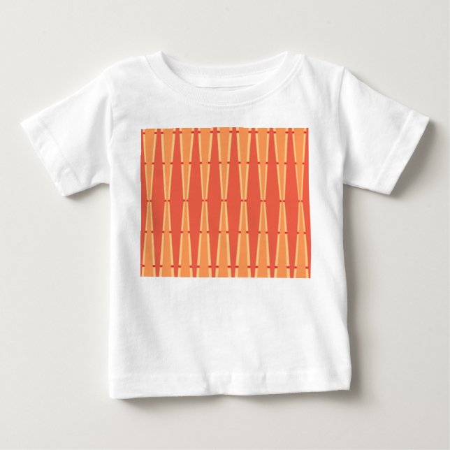 Camiseta De Bebé Diamantes y triángulos (Anverso)