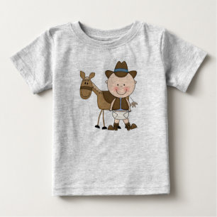 Camiseta De Bebé Diaper Derby Cowboy Pony Infant Niños Pequeños