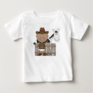 Camiseta De Bebé Diaper Derby Cowboy Pony Infant Niños Pequeños