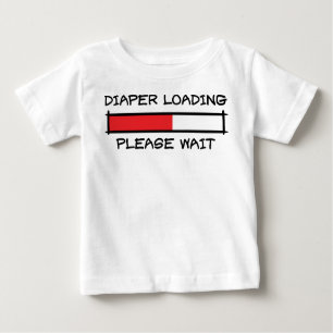 Camiseta De Bebé Diaper Loading