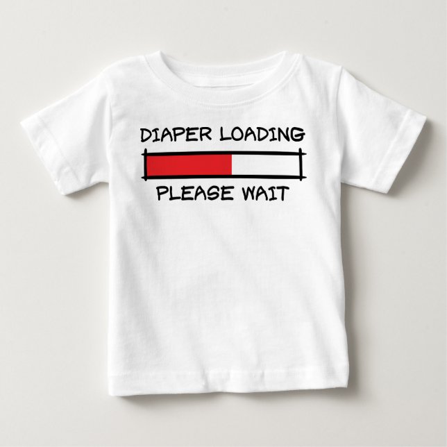 Camiseta De Bebé Diaper Loading (Anverso)