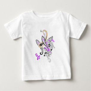 Camiseta De Bebé Diario de regalos de Navidad botánico de lujo