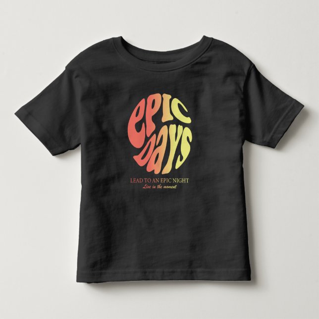 Camiseta De Bebé Días épicos (Anverso)