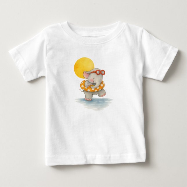 Camiseta De Bebé Días felices de verano (Anverso)