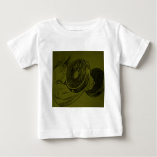 Camiseta De Bebé Dibujo a lápiz de fitness para culturismo