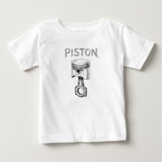Camiseta De Bebé Dibujo a lápiz de pistón