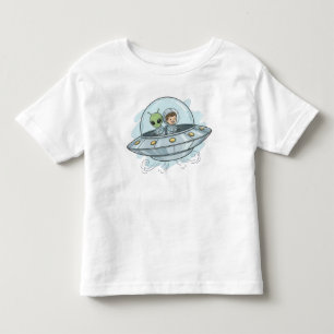 Camiseta De Bebé Dibujo Alien Volador