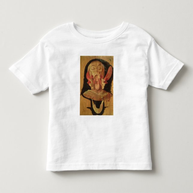 Camiseta De Bebé Dibujo anatómico de la cabeza (Anverso)