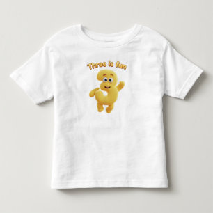 Camiseta De Bebé Dibujo Animado Alegre Número 3 "Tres es Divertid