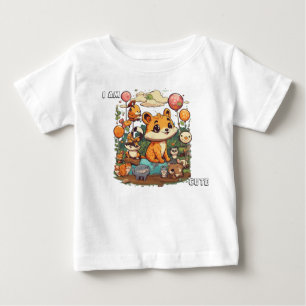 Camiseta De Bebé Dibujo animado de animal lindo nuevo diseño soy li