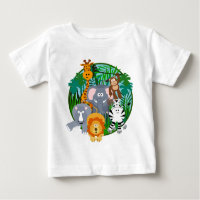 Dibujo animado de los animales del safari