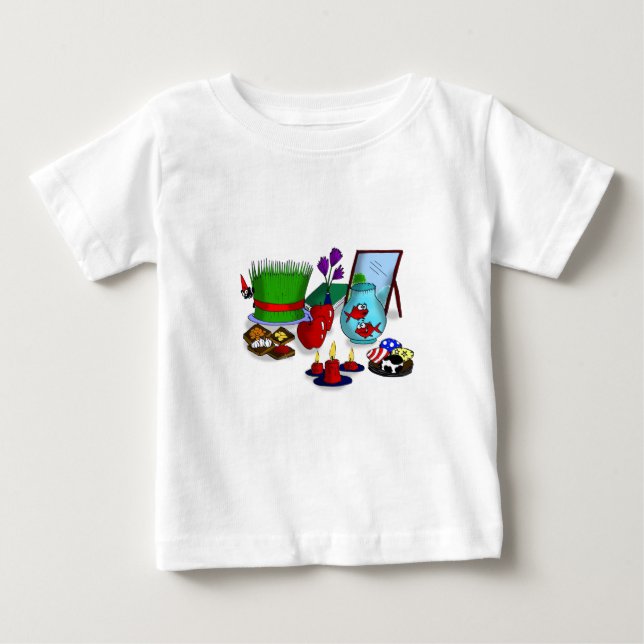 Camiseta De Bebé Dibujo animado de Norooz (Anverso)