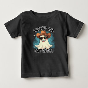 Camiseta De Bebé Dibujo animado de vaquero fantasmal TootyNoise