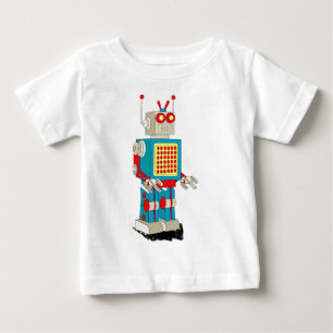 Camiseta De Bebé Dibujo animado del carácter del robot