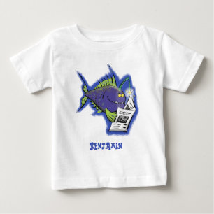 Camiseta De Bebé Dibujo animado divertido de rape