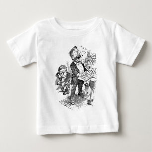 Camiseta De Bebé Dibujo animado político de Theodore Roosevelt 191