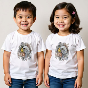 Camiseta De Bebé dibujo de acuarela de un águila
