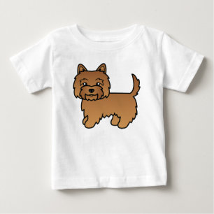 Camiseta De Bebé Dibujo de caricatura linda del perro terrier de mo