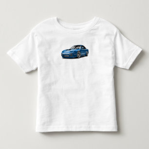 Camiseta De Bebé dibujo de coche azul 240sx