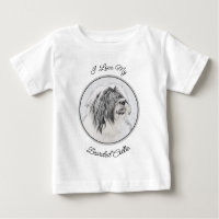 Dibujo de Collie Barbudo - Arte Original de Perro 