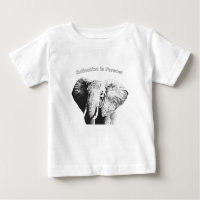 Dibujo de elefantes de Bush africanos