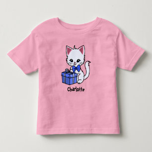 Camiseta De Bebé Dibujo de gatito lindo con regalo