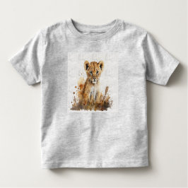 Camiseta De Bebé dibujo de la acuarela del safari - rey del león