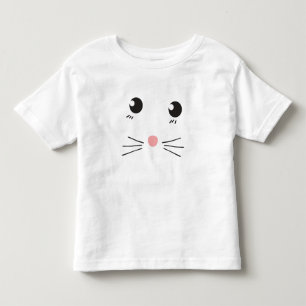 Camiseta De Bebé Dibujo de la línea de la cara del gato