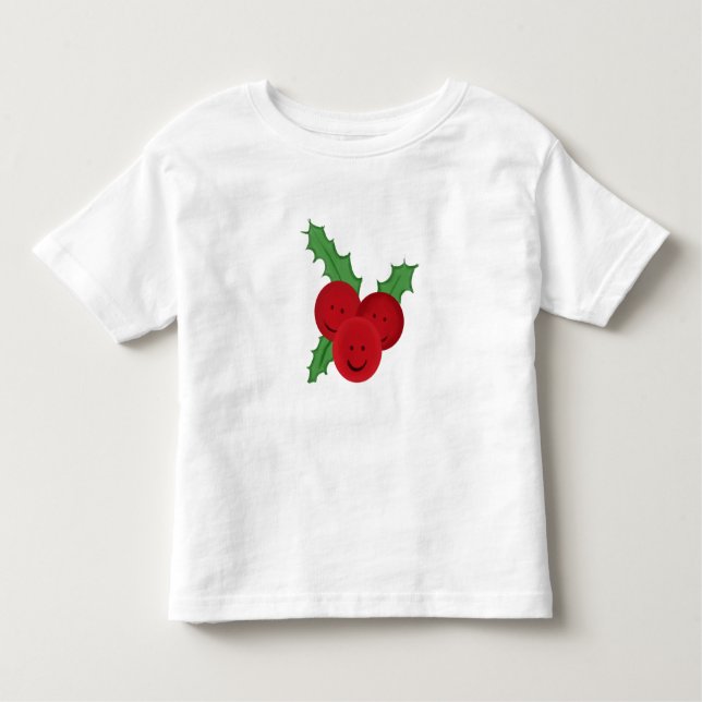 Camiseta De Bebé Dibujo de Navidades huecas y sonrientes (Anverso)