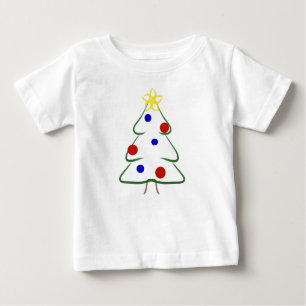 Camiseta De Bebé Dibujo de Navidades simples y simples